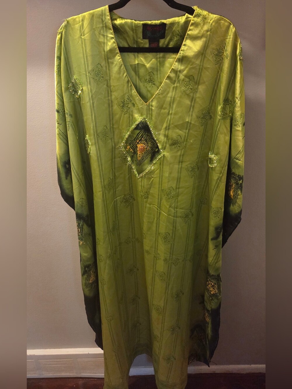 Green Beaded AS-HRO Caftan